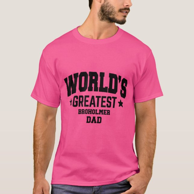 Camiseta Mens Broholmer Dog Dad (Anverso)