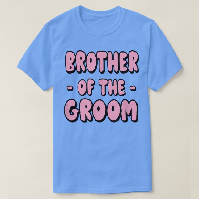 Camiseta Mens Brother Of The Groom Bachelor Matching Group  (Diseño del anverso)