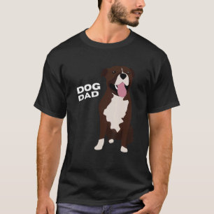 Camiseta Mens Brown & White Staffordshire Bull Terrier Dog