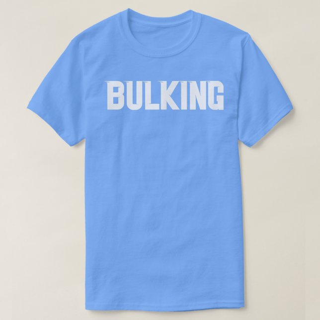 Camiseta Mens BULKING Gym Fitness Workout Bodybuilding Moti (Diseño del anverso)