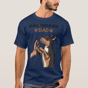 Camiseta Mens Bull Terrier Dad Bully Dog Lover