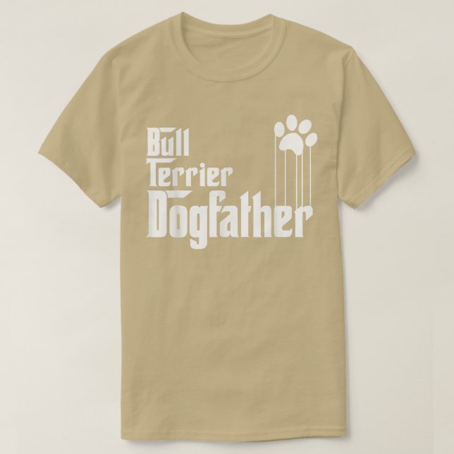 Camiseta Mens Bull Terrier Dog Dad  (Diseño del anverso)