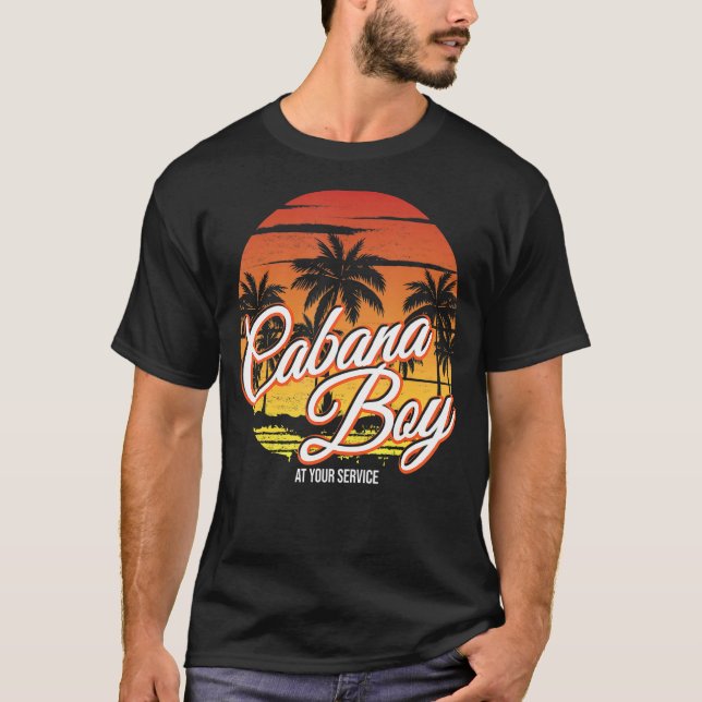 Camiseta Mens Cabana Boy A Su Servicio (Anverso)