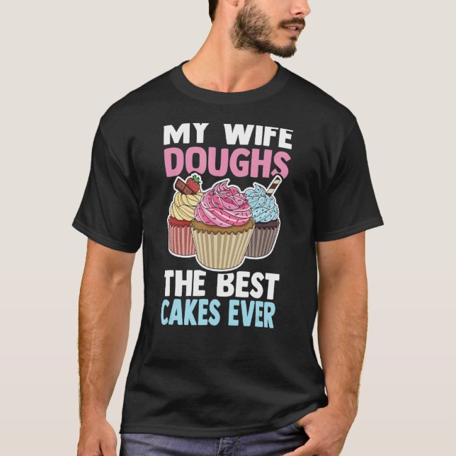 Camiseta Mens Cake Decorando Panadería Cita Para Un Marido  (Anverso)