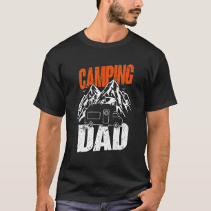 Camiseta Mens Camping Dad  Camper Caravan  Camping 1
