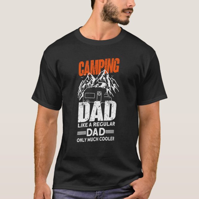 Camiseta Mens Camping Dad - Camper Caravan Funny Camping_1 (Anverso)