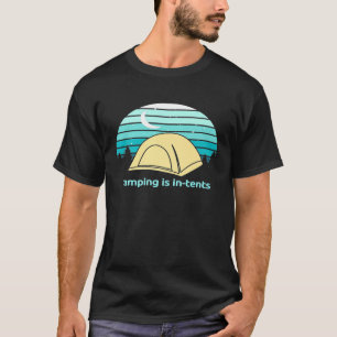 Camiseta Mens Camping Está En Las Tiendas - Gracioso Para L