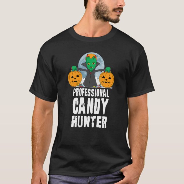Camiseta Mens Candy Hunter Halloween (Anverso)