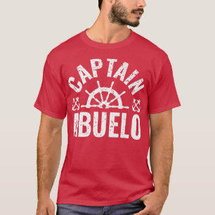 Camiseta Mens Captain Abuelo Boat Owner Lake Boating Father