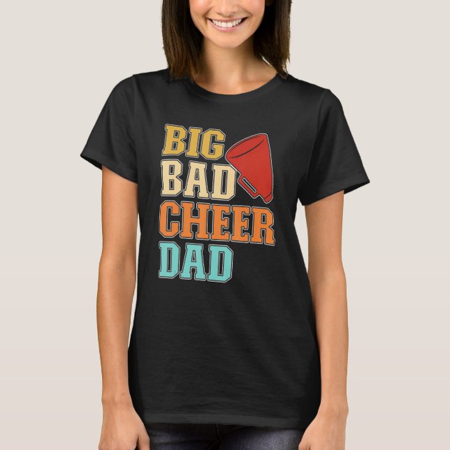 Camiseta Mens Cheer Coach Big Bad Cheer Dad (Anverso)