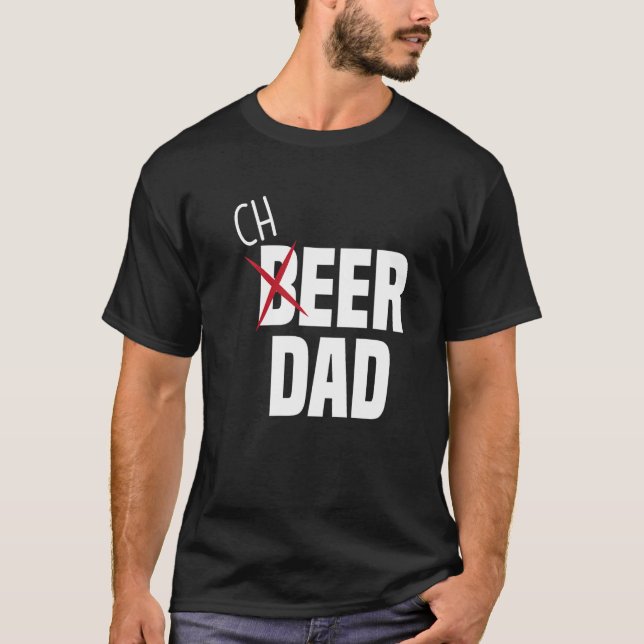 Camiseta Mens Cheer Dad Cheerleading Dad Beer  Cheerleader  (Anverso)