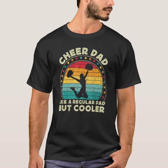 Camiseta Mens  Cheer Dad For Men Cheerleading Cheerleader D (Anverso)