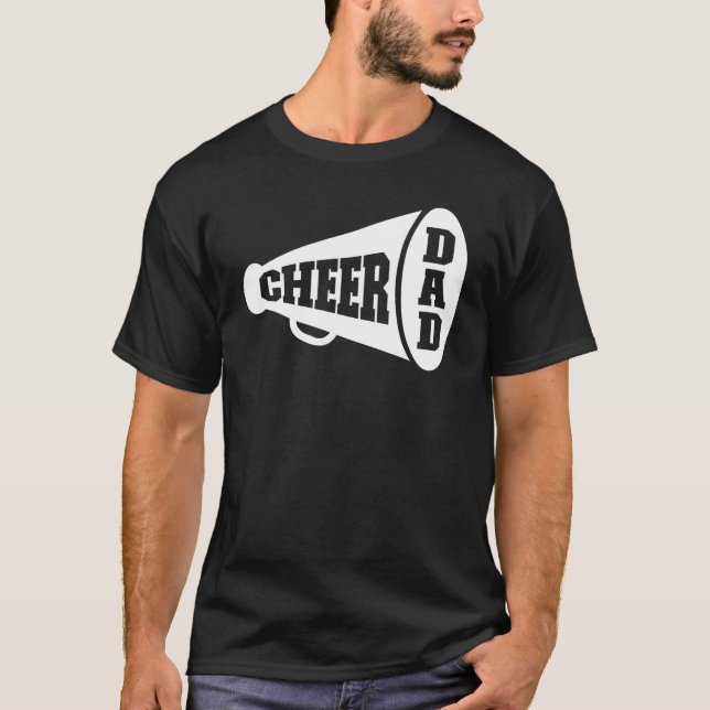 Camiseta Mens Cheerled Dad CheerLeader Dad (Anverso)