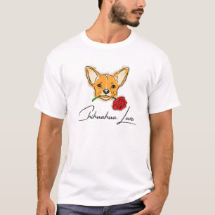 Camiseta Mens Chihuahua Love With Cute Puppy Face - Regalo 