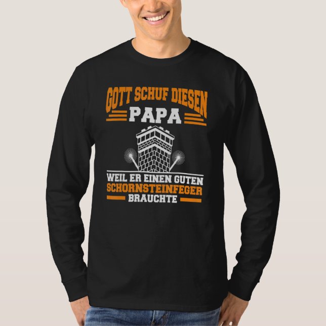 Camiseta Mens Chimney Sweep Lucky Charm Profession Dad Fire (Anverso)