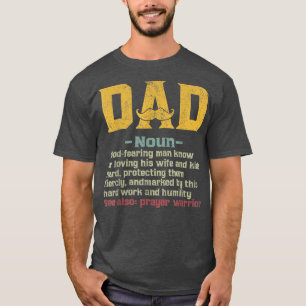 Camiseta Mens Christian Dad Definition Father's Day DAD Gif
