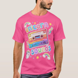 Camiseta Mens Collage de Cassette Unicorn