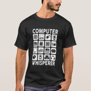 Camiseta Mens Computer Whisperer IT Tech Support Network En