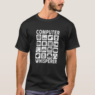 Camiseta Mens Computer Whisperer IT Tech Support Network En