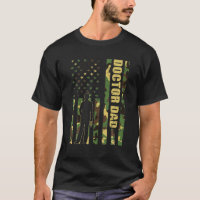 Mens Cool American Flag Camouflage Doctor Dad Fath