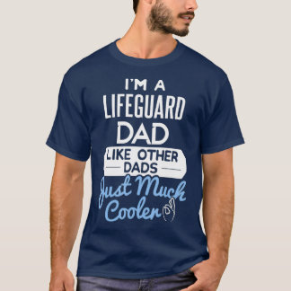 Camiseta Mens Cool Lifeguard Dad Fathers Day Gift