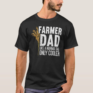 Camiseta Mens Cooler Farmer Dad Local Farm Papa Farmer Dad