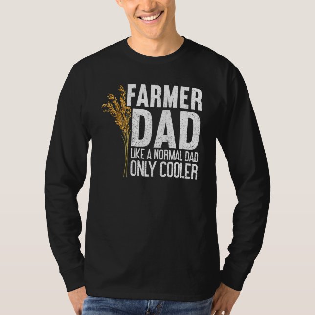 Camiseta Mens Cooler Farmer Dad Local Farm Papa Farmer Dad (Anverso)