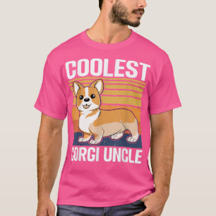 Camiseta Mens Coolest Corgi Uncle