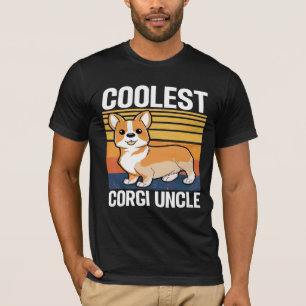 Camiseta Mens Coolest Corgi Uncle Corgi Dog For Uncle