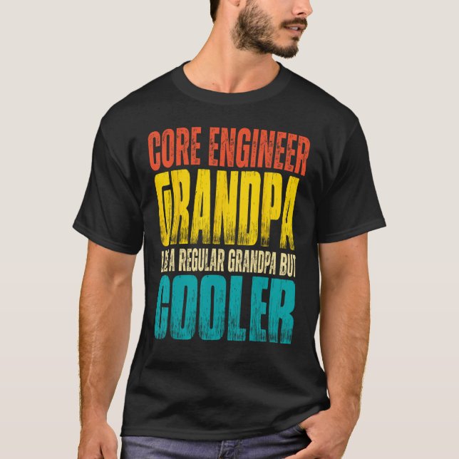 Camiseta Mens Core Engineer Grandpa  Like a Regular Grandpa (Anverso)