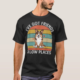 Camiseta Mens Corgi cinco amigos en lugares bajos Pembroke