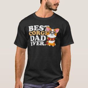Camiseta Mens Corgi Dad El mejor padre de Corgi