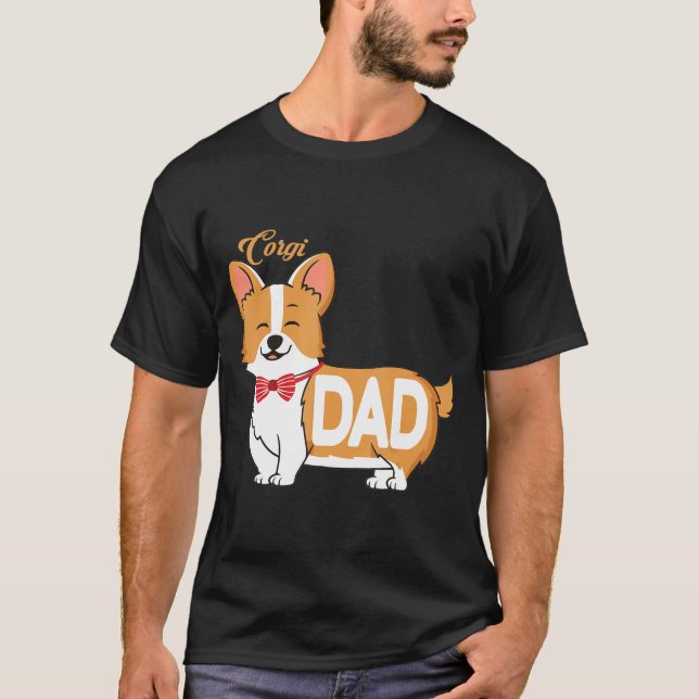 Camiseta Mens Corgi Dad T (Anverso)