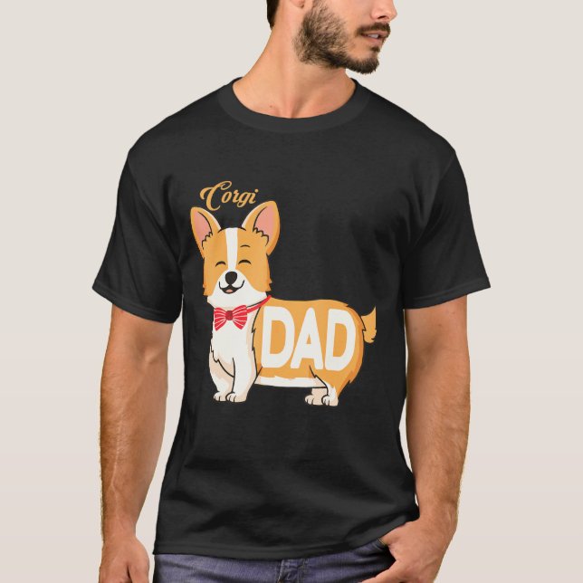 Camiseta Mens Corgi Dad T (Anverso)