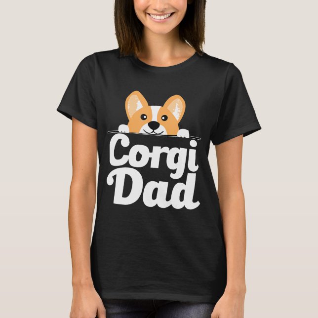 Camiseta Mens Corgi Dog Corgi Dad (Anverso)