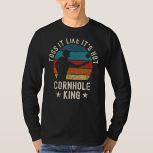 Camiseta Mens Cornhole King Summer Bag Toss Como Hot