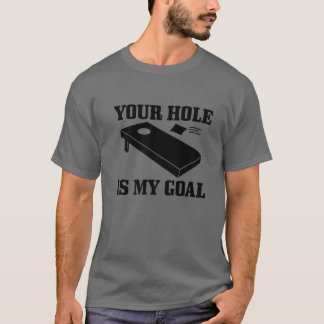 Camiseta Mens Cornhole Tu Agujero Es Mi Gol Gracioso