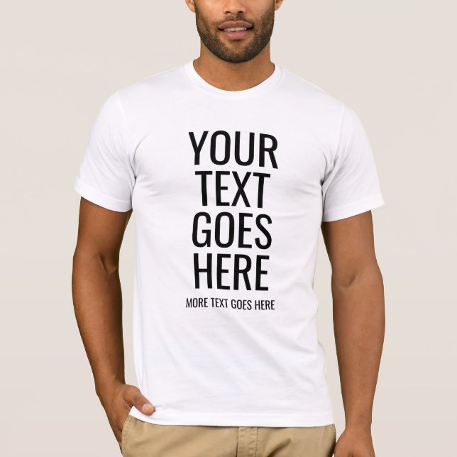 Camiseta Mens Corto Manga Elegante Moderno Gran Fuente Blan (Anverso)