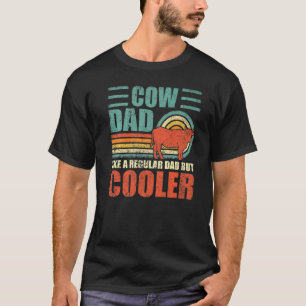 Camiseta Mens Cow Dad Like A Regular Dad But Cooler Father'