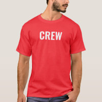 Mens Crew T Shirt Bulk Doble cara Imprimir Rojo