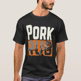 Camiseta Mens "Cría de cerdo" divertida barbacoa