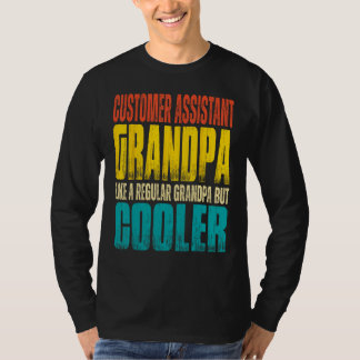Camiseta Mens Customer Assistant Grandpa Like a Regular Gra