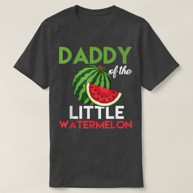 Camiseta Mens Cute Watermelon Daddy Diseña a papá para homb (Diseño del anverso)
