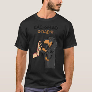 Camiseta Mens Dachshund Dad Weiner Dog