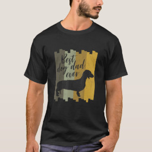 Camiseta Mens Dachshund Retro Teckel