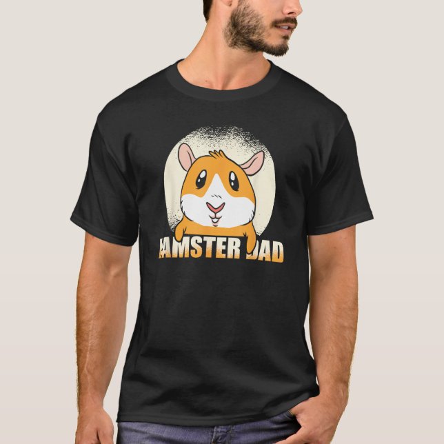 Camiseta Mens Dad Animal Hamster Pet Father Hamster (Anverso)