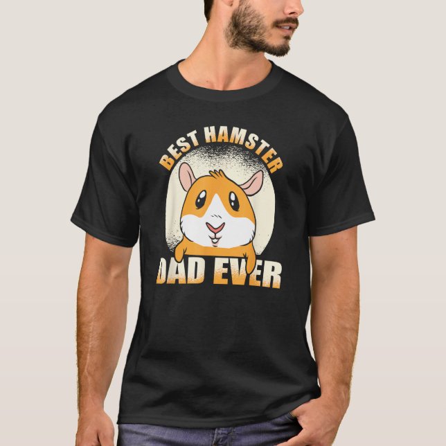 Camiseta Mens Dad Animal Pet Hamster Father Hamster (Anverso)