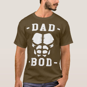 Camiseta Mens Dad Dad Bod Training Bodybuilder Gym Dadd