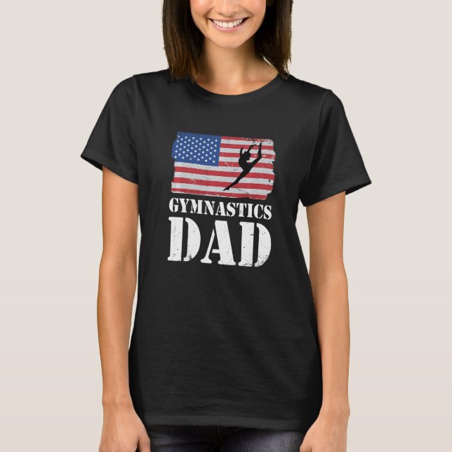 Camiseta Mens Dad Dad Daddy Graphic Gymnast Gymnastics Acro (Anverso)