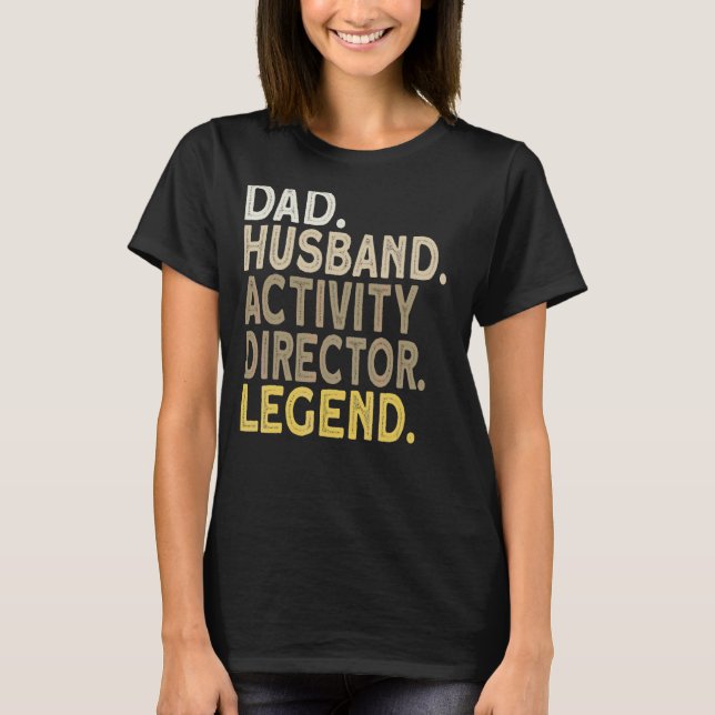 Camiseta Mens Dad Dad Husband Activity Director (Anverso)
